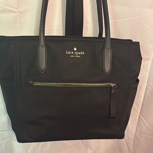 Kate Spade Black Chelsea Baby Bag with Double Handles